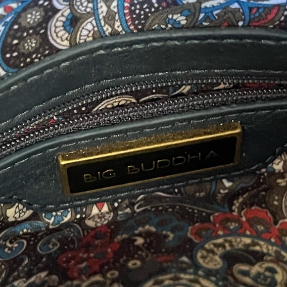 Big Buddha Dark Blue Crossbody bag with paisley interior - Picture 6 of 6